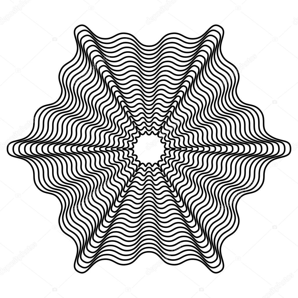 Colorful motifs, abstract shapes vector. Circular pattern elements. Geometric art vector illustration. Simple, basic mandalas