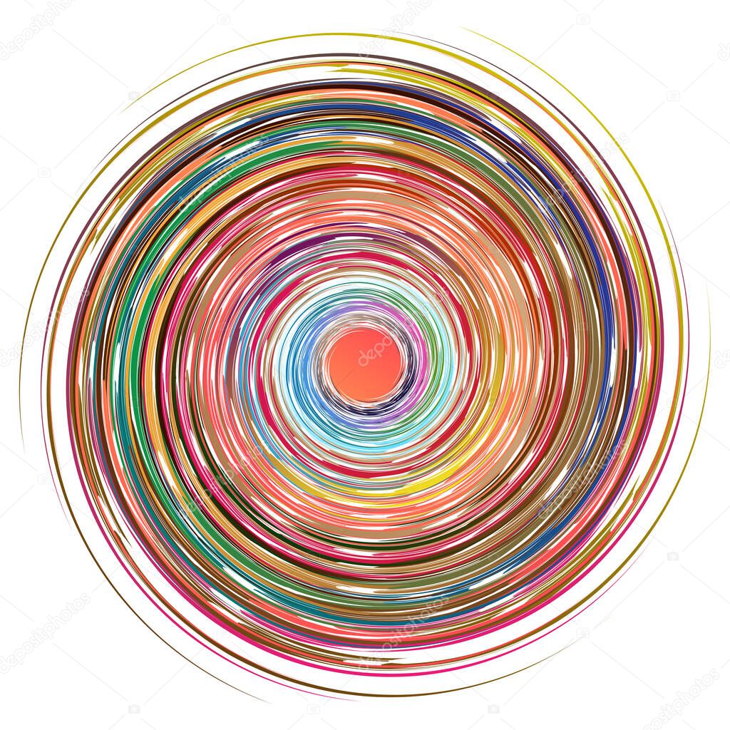 Colorful motifs, abstract shapes vector. Circular pattern elements. Geometric art vector illustration. Simple, basic mandalas
