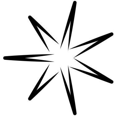 Soyut siyah-beyaz dairesel, daire şeklinde, mandala-motif klip-sanat, tasarım elementi. Radikal, yayıcı, eşmerkezli mandala, motif tasarım elementi. Geometrik dairesel dekorasyon, süsleme vektörü çizimi