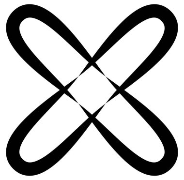 Soyut siyah-beyaz dairesel, daire şeklinde, mandala-motif klip-sanat, tasarım elementi. Radikal, yayıcı, eşmerkezli mandala, motif tasarım elementi. Geometrik dairesel dekorasyon, süsleme vektörü çizimi