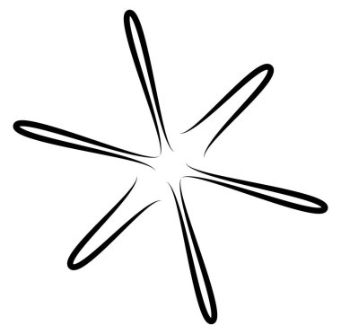 Soyut siyah-beyaz dairesel, daire şeklinde, mandala-motif klip-sanat, tasarım elementi. Radikal, yayıcı, eşmerkezli mandala, motif tasarım elementi. Geometrik dairesel dekorasyon, süsleme vektörü çizimi