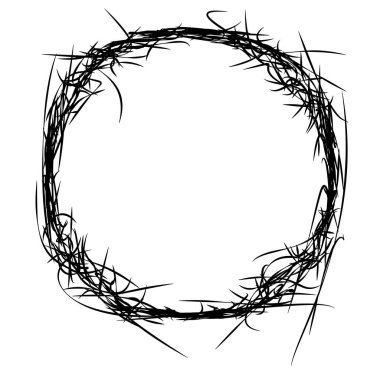 Soyut siyah-beyaz dairesel, daire şeklinde, mandala-motif klip-sanat, tasarım elementi. Radikal, yayıcı, eşmerkezli mandala, motif tasarım elementi. Geometrik dairesel dekorasyon, süsleme vektörü çizimi