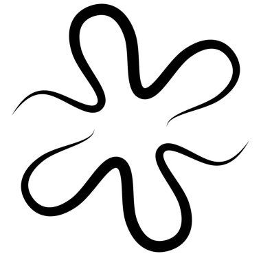 Soyut siyah-beyaz dairesel, daire şeklinde, mandala-motif klip-sanat, tasarım elementi. Radikal, yayıcı, eşmerkezli mandala, motif tasarım elementi. Geometrik dairesel dekorasyon, süsleme vektörü çizimi