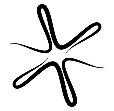 Soyut siyah-beyaz dairesel, daire şeklinde, mandala-motif klip-sanat, tasarım elementi. Radikal, yayıcı, eşmerkezli mandala, motif tasarım elementi. Geometrik dairesel dekorasyon, süsleme vektörü çizimi