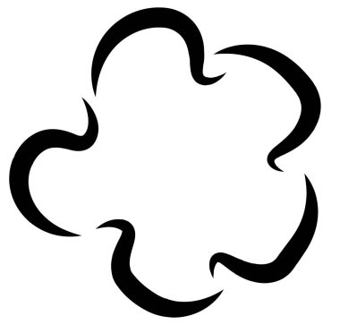 Soyut siyah-beyaz dairesel, daire şeklinde, mandala-motif klip-sanat, tasarım elementi. Radikal, yayıcı, eşmerkezli mandala, motif tasarım elementi. Geometrik dairesel dekorasyon, süsleme vektörü çizimi