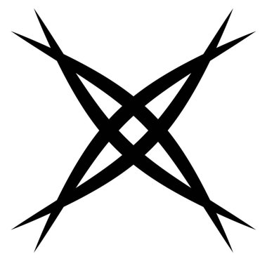 Soyut siyah-beyaz dairesel, daire şeklinde, mandala-motif klip-sanat, tasarım elementi. Radikal, yayıcı, eşmerkezli mandala, motif tasarım elementi. Geometrik dairesel dekorasyon, süsleme vektörü çizimi