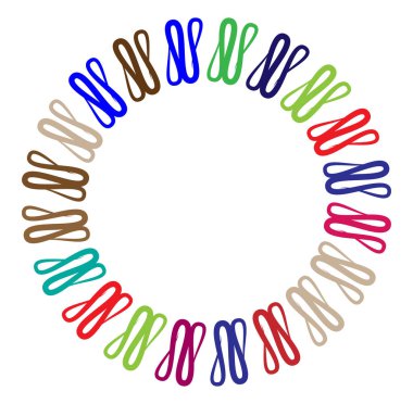 soyut renkli çok renkli dairesel, eşmerkezli ve radyal, yayılan mandala, motif klip- sanat, logo, sembol vektör çizimi