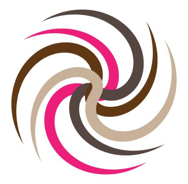 soyut renkli çok renkli dairesel, eşmerkezli ve radyal, yayılan mandala, motif klip- sanat, logo, sembol vektör çizimi