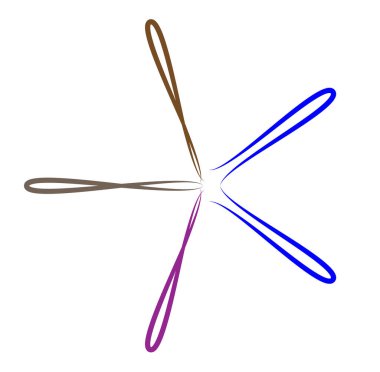 soyut çokrenkli dairesel, konsantre ve radyal mandala, motif klip- art, logo illüstrasyonu