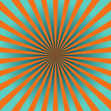 Yıldız patlaması, güneş patlaması yayılan çizgiler. Vektör illüstrasyonu