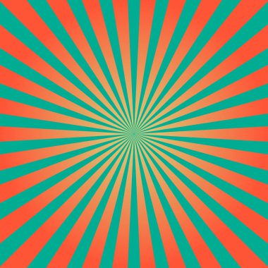 Yıldız patlaması, güneş patlaması yayılan çizgiler. Vektör illüstrasyonu