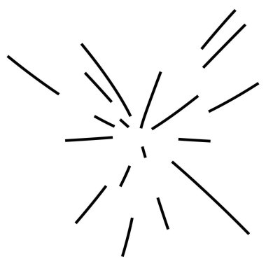 Radyal, yayılan çizgiler soyut patlama, patlama, havai fişekler FX.Concentric, dairesel çizgiler desen. Işınlar merkezden yayılıyor. Patlama çizgileri. Soyut ışıltı, parıltı, parıltı, ışıltı FX.Vector illüstrasyonu