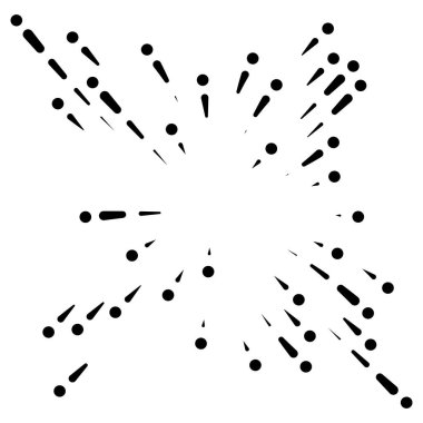 Radyal, yayılan çizgiler soyut patlama, patlama, havai fişekler FX.Concentric, dairesel çizgiler desen. Işınlar merkezden yayılıyor. Patlama çizgileri. Soyut ışıltı, parıltı, parıltı, ışıltı FX.Vector illüstrasyonu