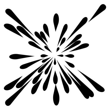 Radyal, yayılan çizgiler soyut patlama, patlama, havai fişekler FX.Concentric, dairesel çizgiler desen. Işınlar merkezden yayılıyor. Patlama çizgileri. Soyut ışıltı, parıltı, parıltı, ışıltı FX.Vector illüstrasyonu
