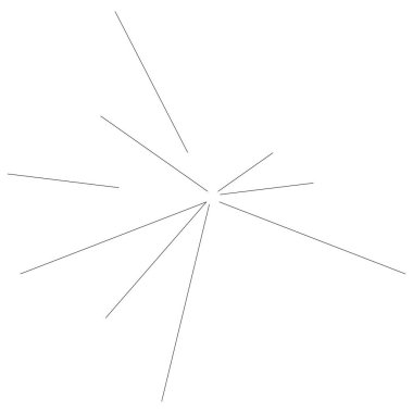 Radyal, yayılan çizgiler soyut patlama, patlama, havai fişekler FX.Concentric, dairesel çizgiler desen. Işınlar merkezden yayılıyor. Patlama çizgileri. Soyut ışıltı, parıltı, parıltı, ışıltı FX.Vector illüstrasyonu