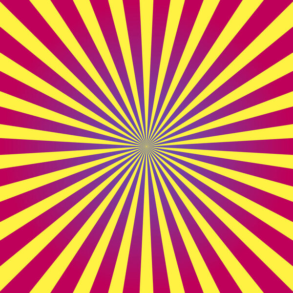 Звездный взрыв, лучевые линии солнечных вспышек. Векторная иллюстрация