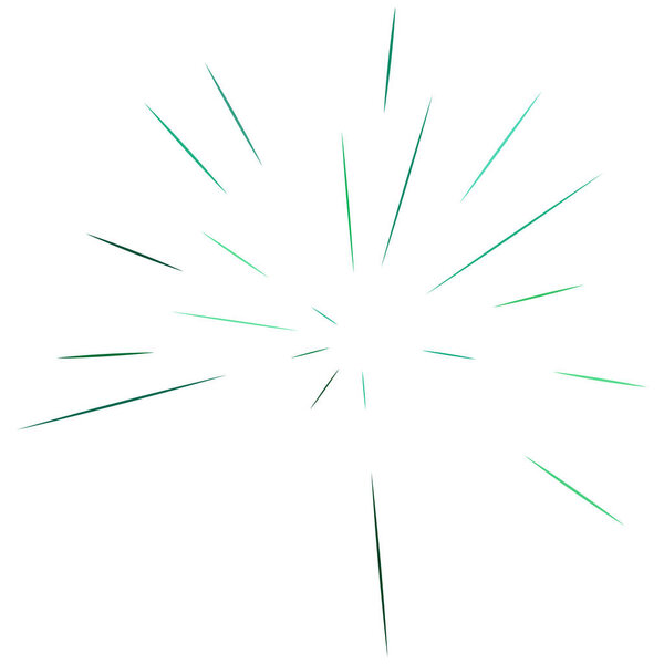 Radial,radiating lines abstract burst, explosion, fireworks FX.Concentric, circular lines pattern.Beams, rays spreading from center. Blast lines.Abstract twinkle, gleam, shimmer FX.Vector illustration