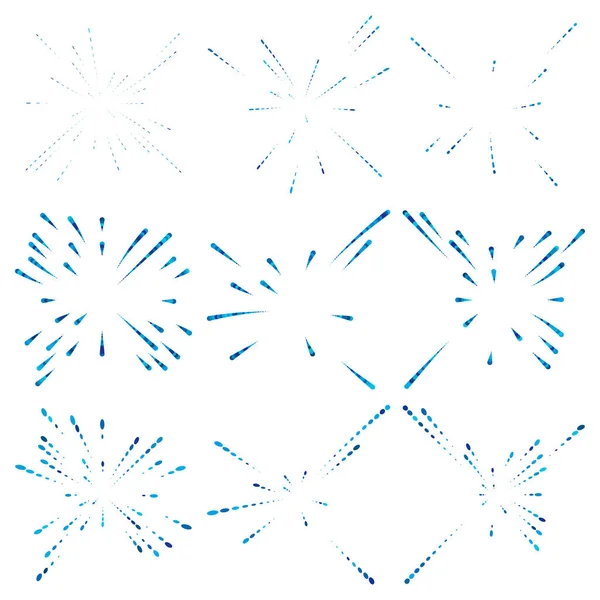 Radiale Strahlende Linien Abstrakte Burst Explosion Feuerwerk Konzentrische Kreisförmige Linien — Stockvektor