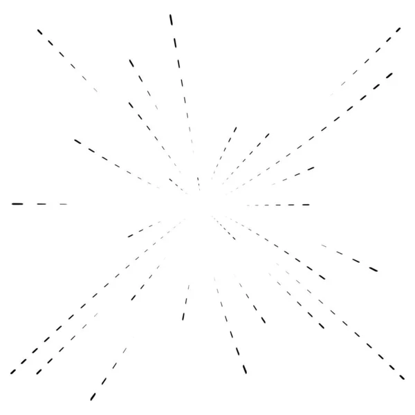 Radialne Promieniujące Linie Abstrakcyjne Wybuch Eksplozja Fajerwerki Koncentryczny Okrągły Wzór — Wektor stockowy