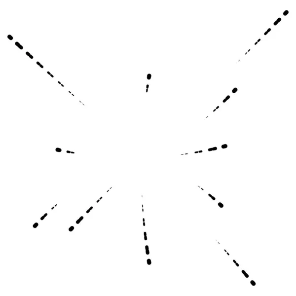 Linee Radiali Radianti Raffica Astratta Esplosione Fuochi Artificio Concentrico Modello — Vettoriale Stock