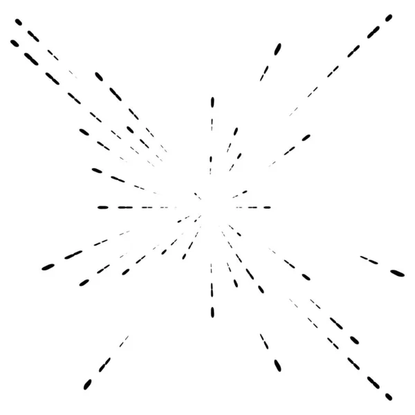 辐射线抽象爆裂 烟火Fx Concentric 圆形线模式 射线从中心扩散 爆裂线 抽象闪烁 闪烁的Fx Vector图解 — 图库矢量图片