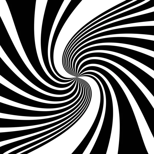 Torsion Spirale Tourbillon Élément Tourbillonnant Rayures Tournantes Radiales — Image vectorielle