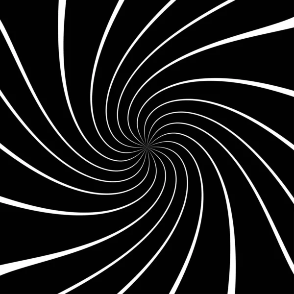 Torsion Spirale Tourbillon Élément Tourbillonnant Rayures Tournantes Radiales — Image vectorielle