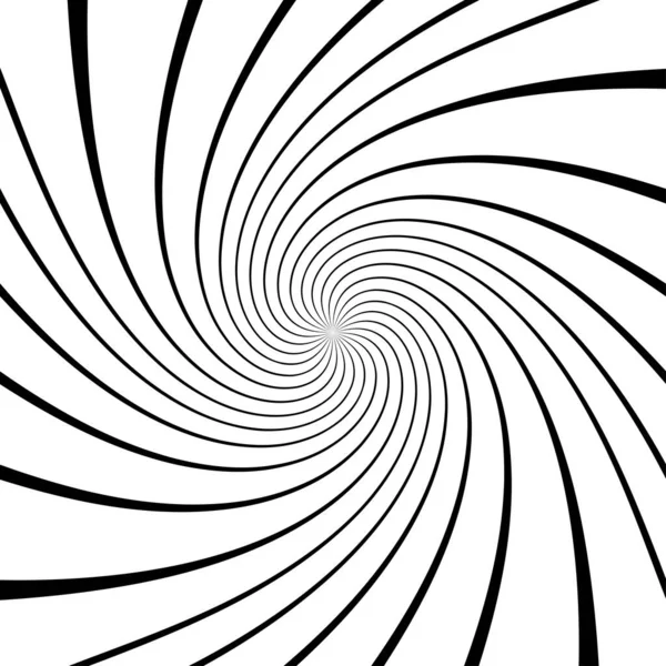 Giro Espiral Remolino Elemento Giratorio Rayas Giratorias Radiales — Vector de stock