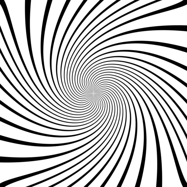 Twist Spiral Swirl Twirl Element Radial Rotating Stripes — Stock Vector