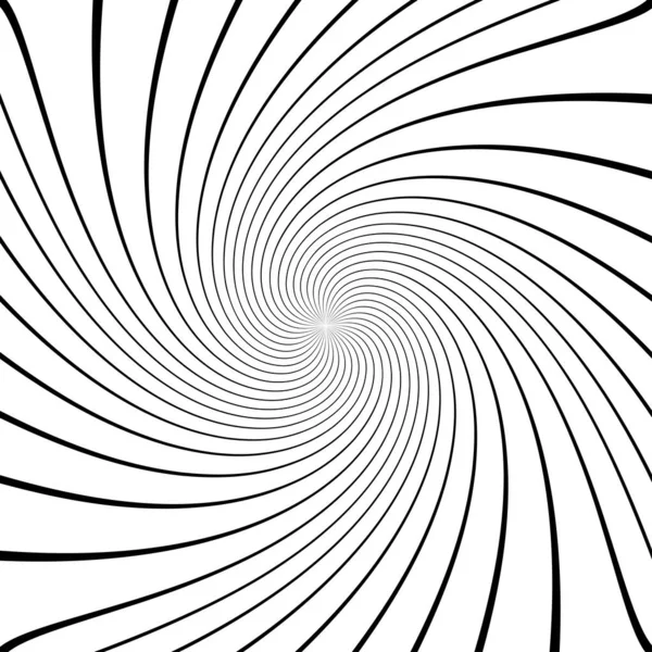 螺旋形 螺旋形 螺旋形 螺旋形元素 Bw径向旋转条纹 — 图库矢量图片