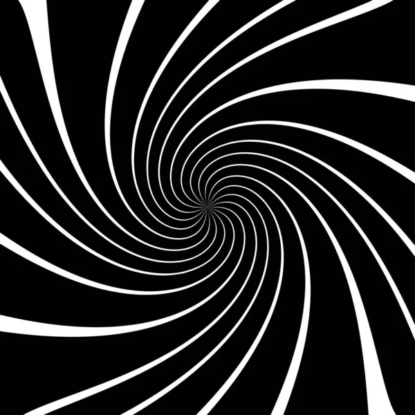 Twist Spiral Swirl Twirl Element Radial Rotating Stripes — Stock Vector