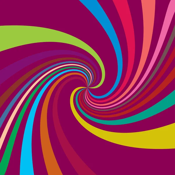 螺旋形 螺旋形 螺旋形 螺旋形元素 彩色径向旋转条纹 — 图库矢量图片