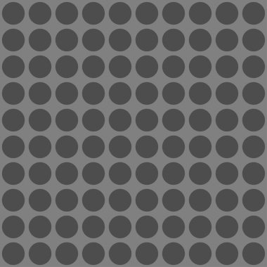Daireler döşemeye elverişli, tekrarlanabilir siyah ve beyaz tek renkli noktalar, noktalı, benekli dairesel desen, arka plan. Vektör