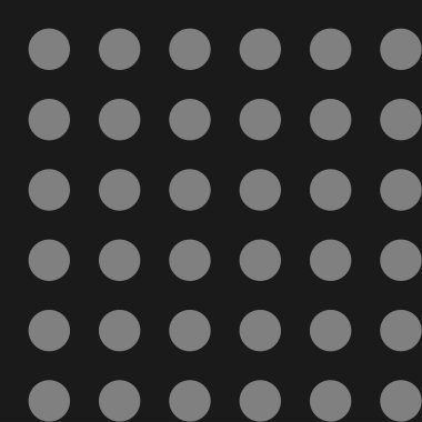 Daireler döşemeye elverişli, tekrarlanabilir siyah ve beyaz tek renkli noktalar, noktalı, benekli dairesel desen, arka plan. Vektör