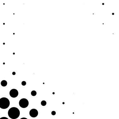 Çember yarım ton, ekran vektör çizimleri. Noktalı, noktalı, benekli vektör çizimi