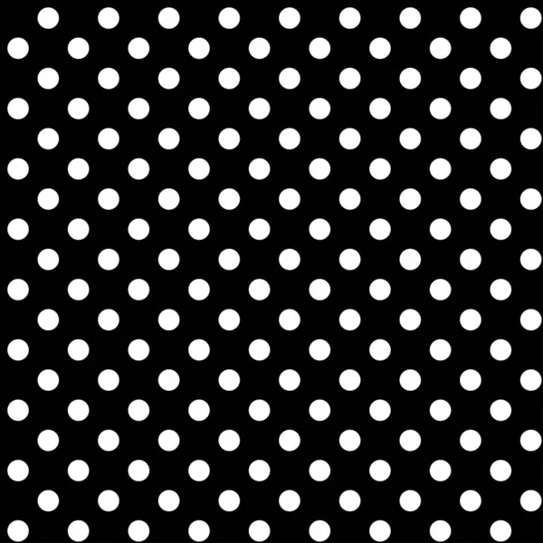 Κύκλοι Tileable Repeatable Μαύρο Και Άσπρο Μονόχρωμες Τελείες Διάστικτη Διάστικτα — Διανυσματικό Αρχείο