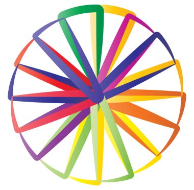 Basit bir grafik grafiği ve diyagram vektör çizimi. iş analizi, sunum, bilgi grafikleri veya görselleştirme temaları için bölüm, bölüm, bölüm veya sektör, 2 'den 20' ye bölünmüş daire segmenti