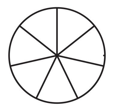 Çember pasta grafiği, 2 ile 20 bölümden oluşan pasta diyagramı simgesi. Basit, temel bilgi şeması, bilgi şablonu. Bölünmüş çemberler, dairesel diyagram, grafik simgesi