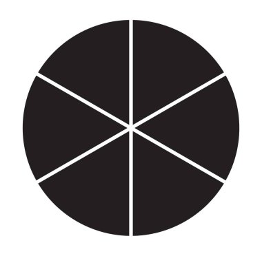 Çember pasta grafiği, 2 ile 20 bölümden oluşan pasta diyagramı simgesi. Basit, temel bilgi şeması, bilgi şablonu. Bölünmüş çemberler, dairesel diyagram, grafik simgesi