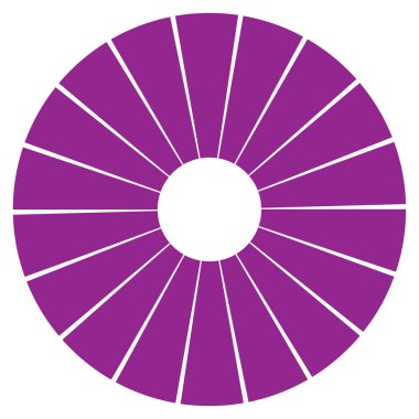 Pasta grafiği, pasta grafiği, diyagram vektör çizimi. Bilgi grafikleri, görselleştirme, bilgi teması için bir Clipart