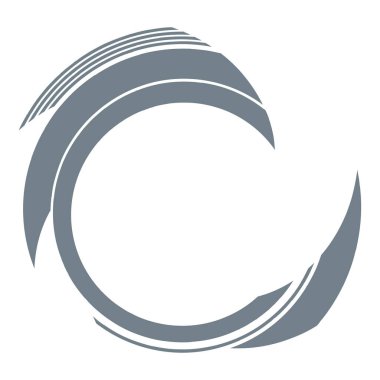 Siber-siber punk, bilim-kurgu geometrik daireler, halkalar. Yüksek teknoloji HUD elementleri. Eşmerkezli, tekno için döner daireler, teknoloji teması. Dairesel, yuvarlak tasarım elementleri