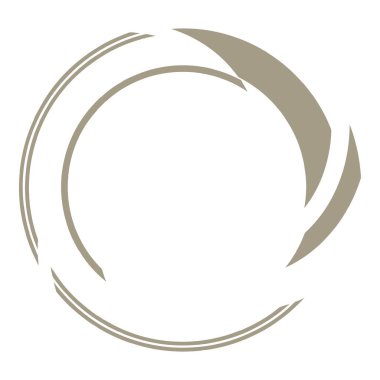 Siber-siber punk, bilim-kurgu geometrik daireler, halkalar. Yüksek teknoloji HUD elementleri. Eşmerkezli, tekno için döner daireler, teknoloji teması. Dairesel, yuvarlak tasarım elementleri