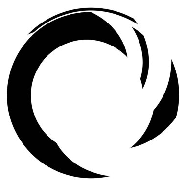 Siber-siber punk, bilim-kurgu geometrik daireler, halkalar. Yüksek teknoloji HUD elementleri. Eşmerkezli, tekno için döner daireler, teknoloji teması. Dairesel, yuvarlak tasarım elementleri