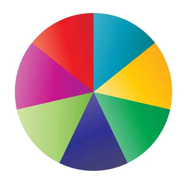 Kreisdiagramm Kuchendiagramm Symbol Von Bis Abschnitten Einfache Einfache Infografik Infografik — Stockvektor