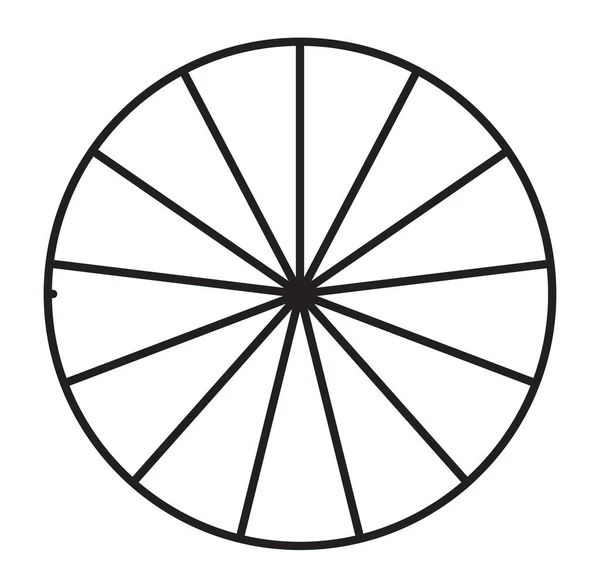 Kreisdiagramm Kuchendiagramm Symbol Von Bis Abschnitten Einfache Einfache Infografik Infografik — Stockvektor