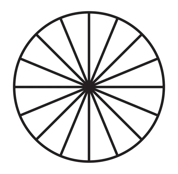 Kreisdiagramm Kuchendiagramm Symbol Von Bis Abschnitten Einfache Einfache Infografik Infografik — Stockvektor