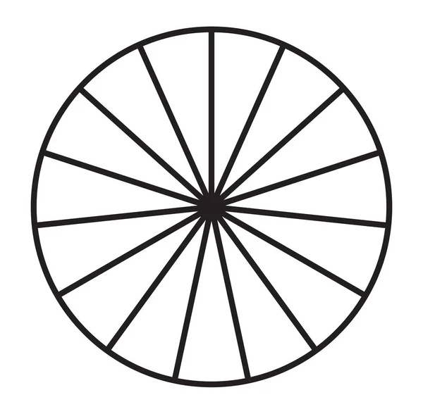 Kreisdiagramm Kuchendiagramm Symbol Von Bis Abschnitten Einfache Einfache Infografik Infografik — Stockvektor