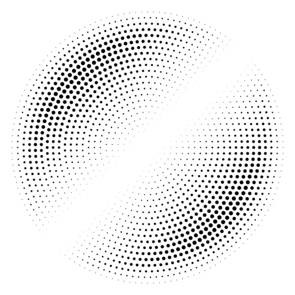 Circle Halftone Screentone Vektor Illustrationen Punkte Punkte Flecken Vektor Illustration — Stockvektor