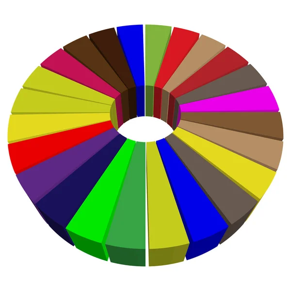 Pite Chart Pite Grafikon Diagram Vektor Illusztráció Infografika Vizualizáció Infografika — Stock Vector