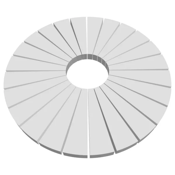 Diagramme Circulaire Diagramme Circulaire Illustration Vectorielle Diagramme Clipart Pour Infographie — Image vectorielle